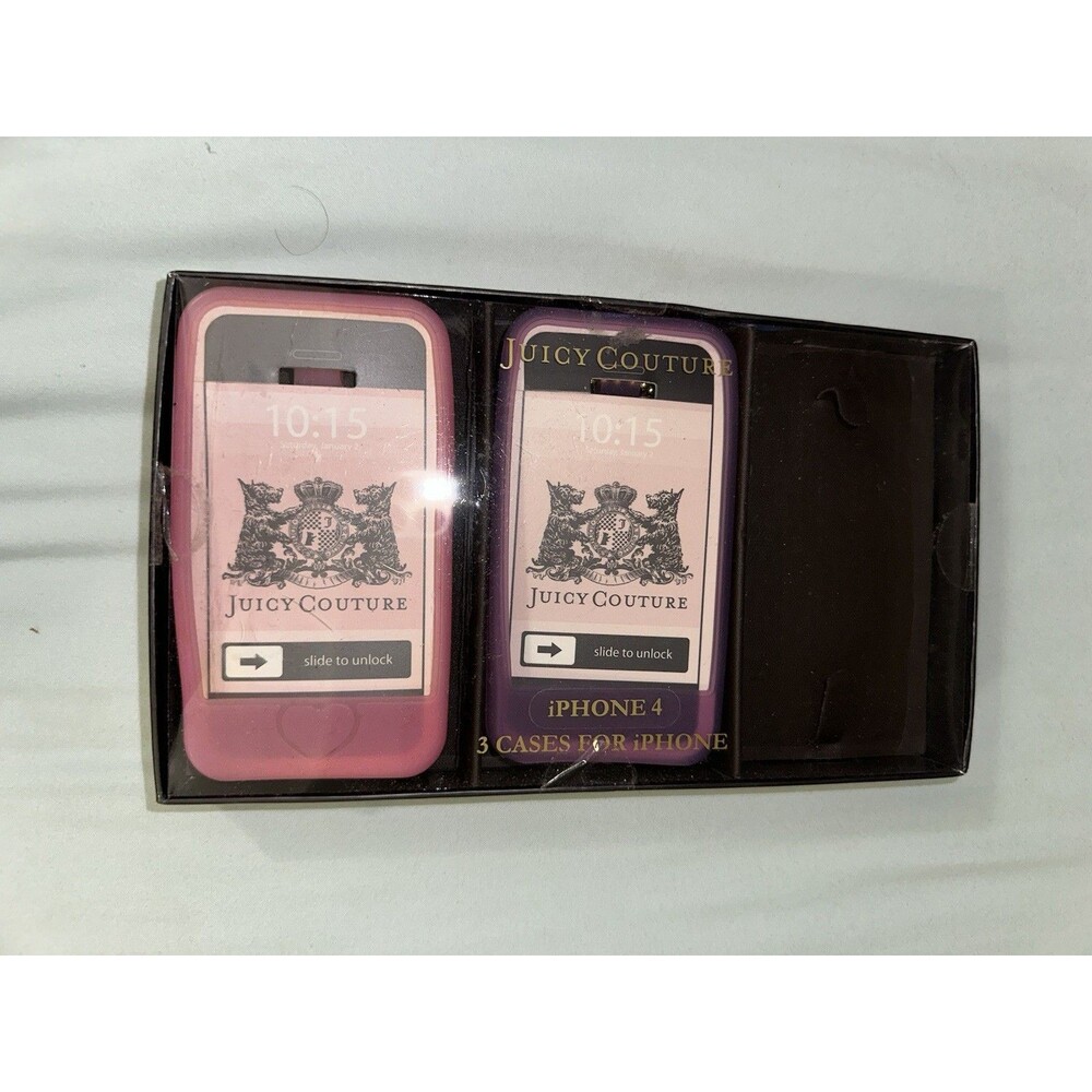 Juicy Couture iPhone 4 Silicone Cases – Lot of 2 (Original Packaging)